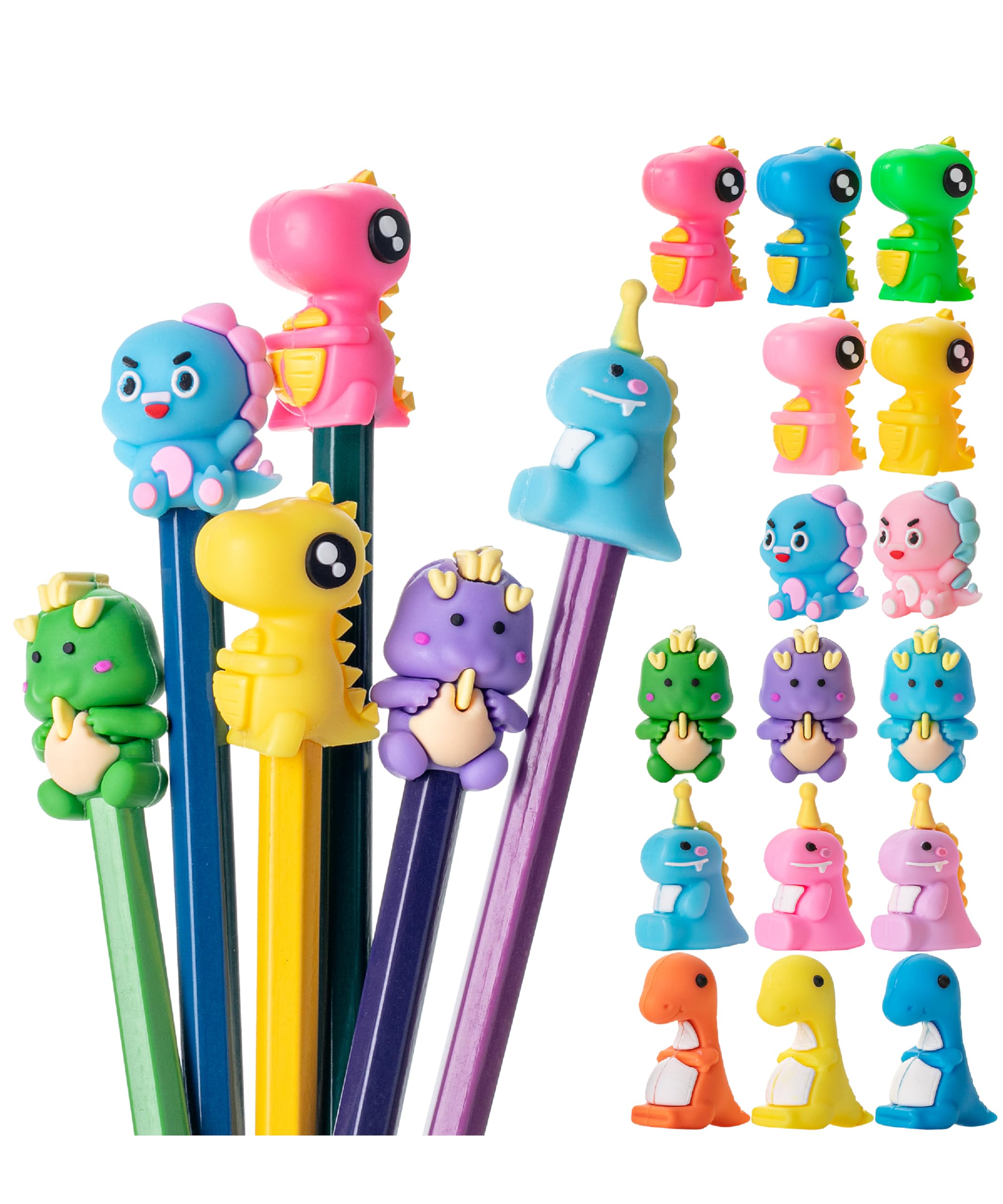 Mr. Pen- Pencil Toppers, 30 Pcs, Dinosaur Pen Toppers, Animal Pencil Toppers, Pencil Toppers For Kids, Pen Charms, Pencil Charms
