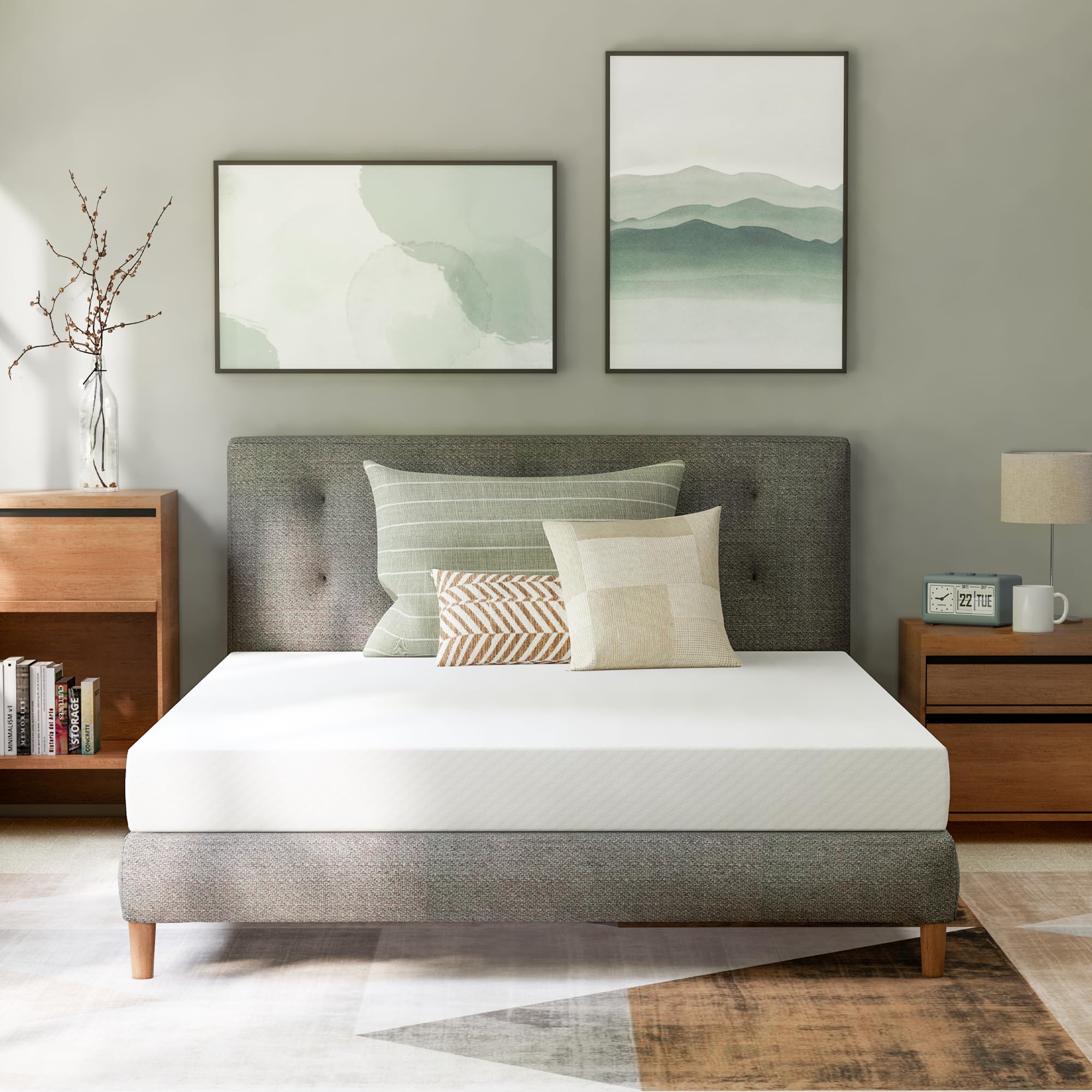GAESTE 6 Inch Full Cooling Memory Mattress Medium Firm CertiPUR-US Certified Pressure Relief & Cool Sleep Mattress-in-a-Box Comf