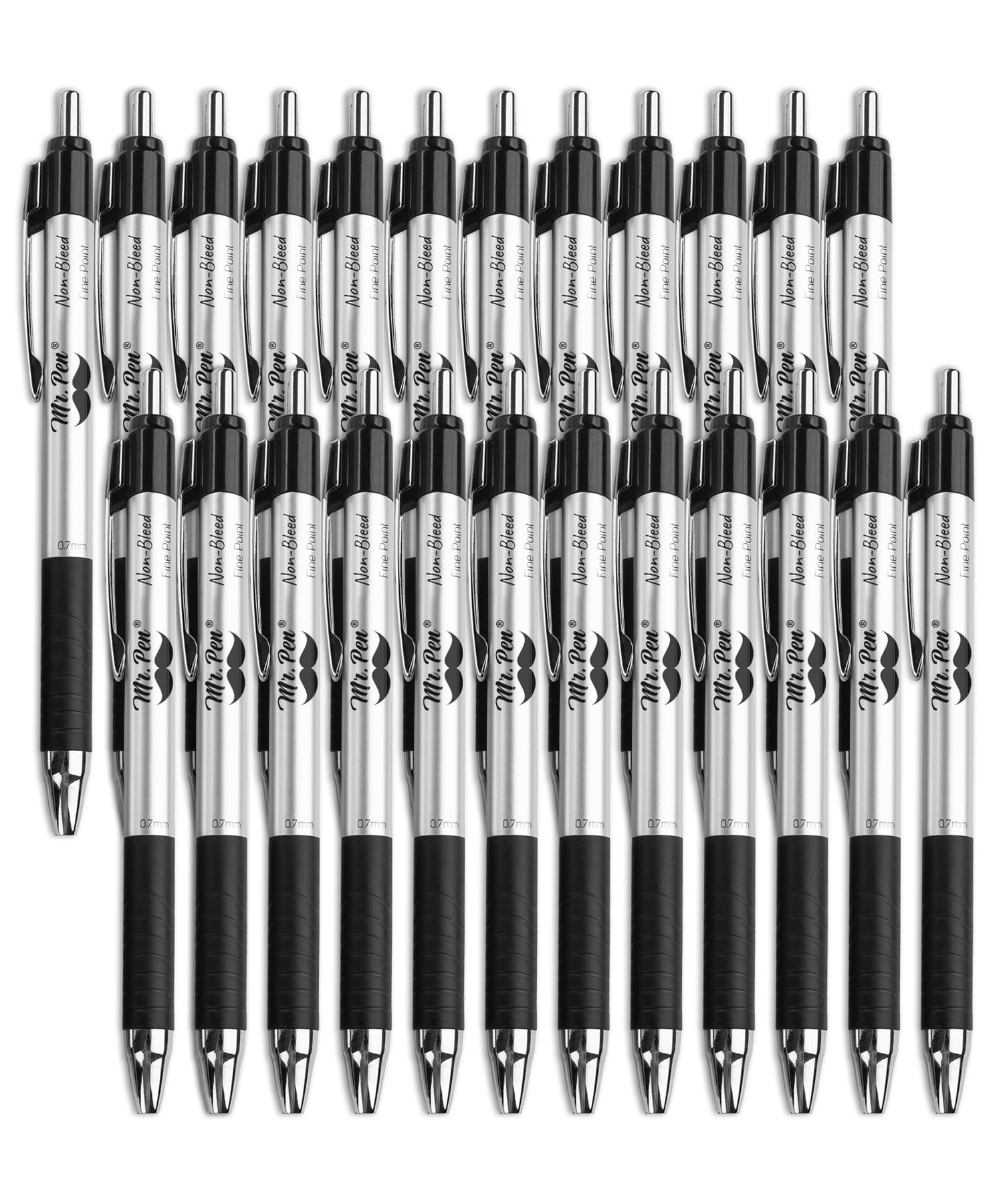 Mr. Pen- Bible Pens, 24 Pack, Black Pens, Bible Pens No Bleed Through, Bible Journaling Pens, No Bleed Pens, Bible Journaling Su