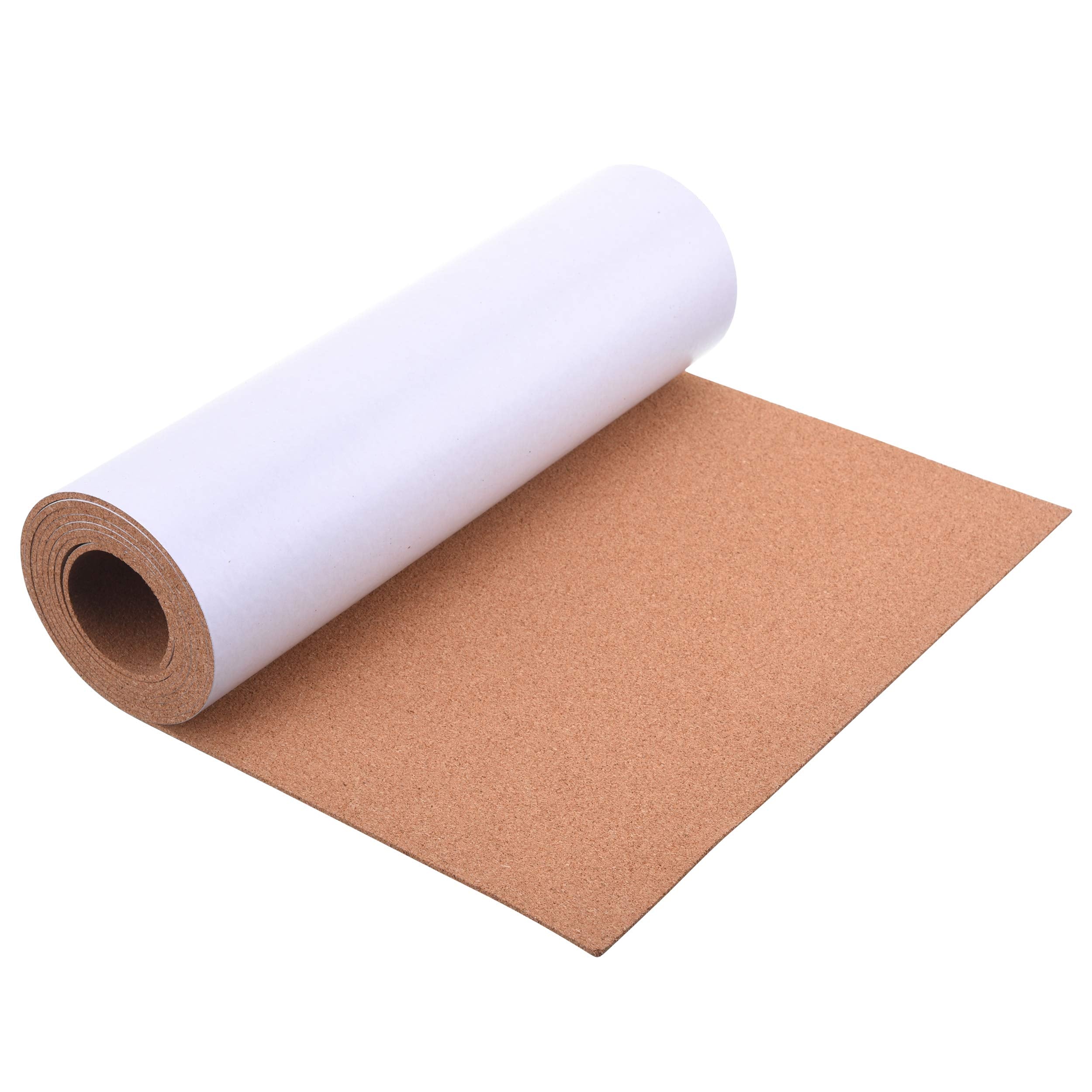 Sungift Cork Board Roll 3 Mm Thick - 100'X16' Cork Rolls Bulletin Boards Natural Cork Self-Adhesive Shelf Liner Replacement Di