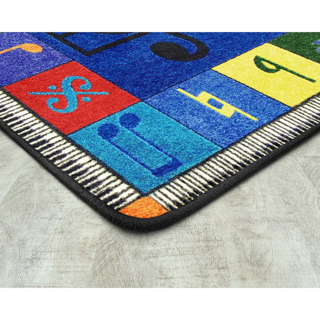 Joy Carpets Note Worthy Elementary Rug, Multi, 5 '4 '' X 7 '8 ''