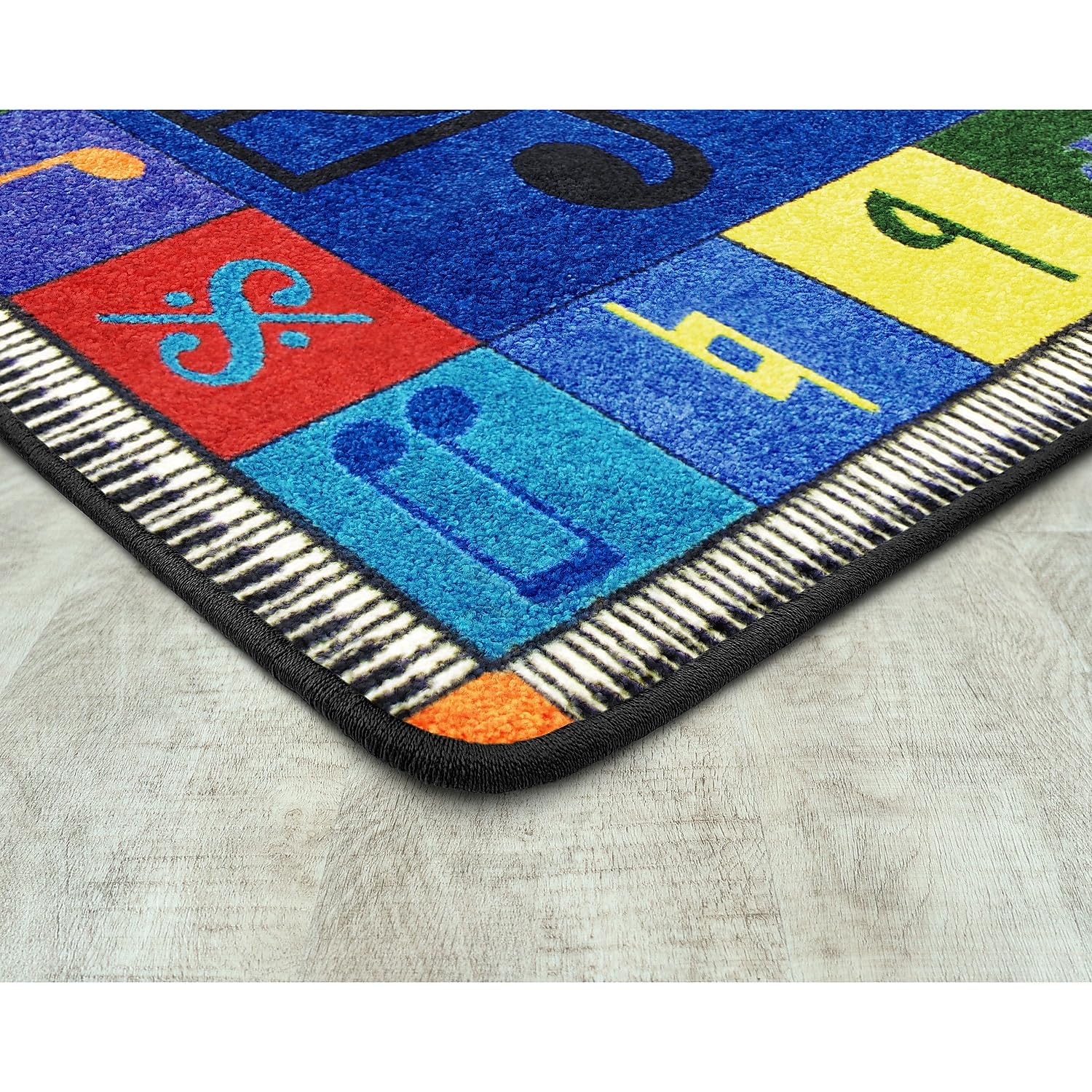 Joy Carpets Note Worthy Elementary Rug, Multi, 5 '4 '' X 7 '8 ''