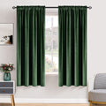 Miulee Olive Green Velvet Curtains Thermal Insulated Blackout Curtain Drapes For Bedroom Living Room Darkening 63 Inches Long Curtains Panels Rod Pocket Set Of 2