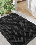 Dexi Door Mat Heavy Duty Outdoor Indoor Doormat, Stain And Fade Resistant, Non Slip Front Door Mats, Patio Entryway Floor Mat, 2