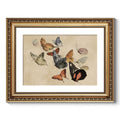 ARPEOTCY Vintage Gold Framed Wall Art, Classical Flying Butterflies Paintings, Aesthetic Canvas Prints Artwork with Frame, Victo