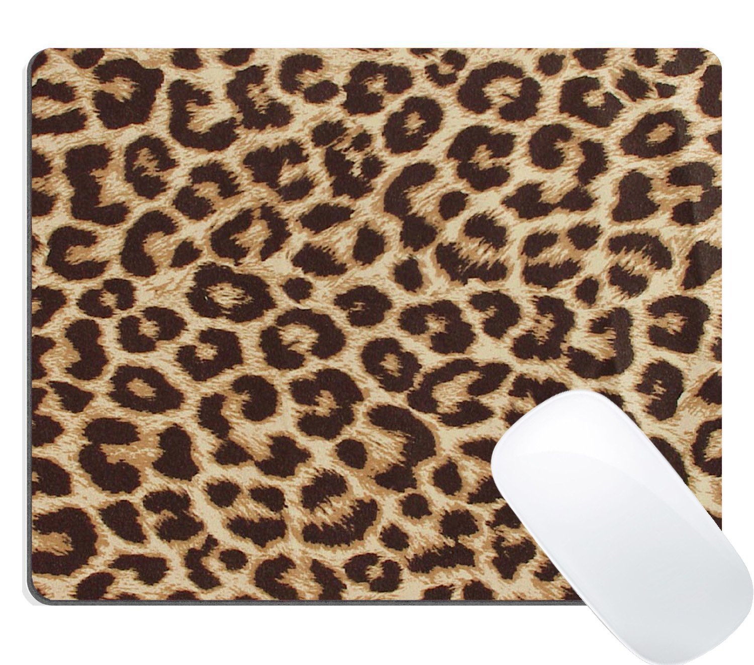 Wknoon Vintage Retro Leopard Print Mouse Pad