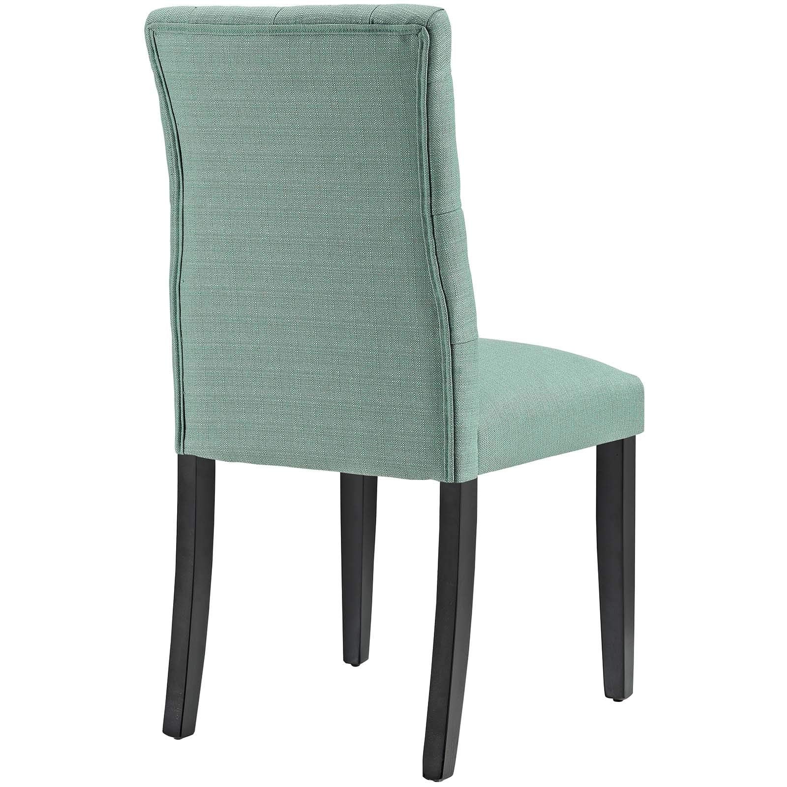 Modway Duchess Fabric Set Of 4, Four Dining Chairs, Laguna