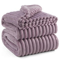 Bedsure Light Purple Fleece Blanket For Couch - Super Soft Cozy Queen Blankets For Women, Cute Small Blanket For Girls, 90X90 In