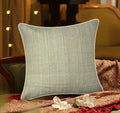 Sajavat Home Cotton Striped Cushion Cover 18X18 Inches Ruby Red (Pack Of 1) (Beige)