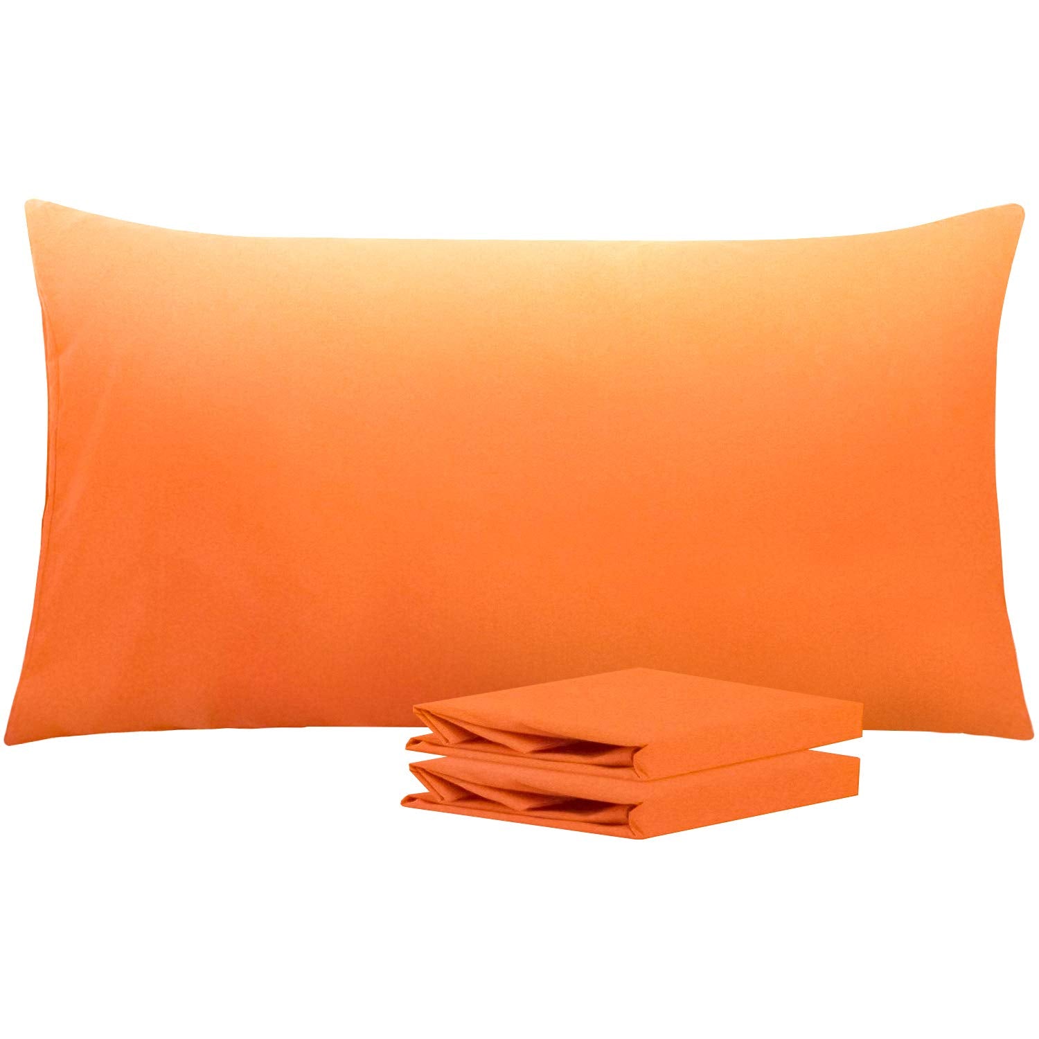 Ntbay King Pillowcase Set - 2 Pack Brushed Microfiber 20X36 Pillowcases - Soft, Wrinkle-Free, Fade-Resistant, Stain-Resistant, O