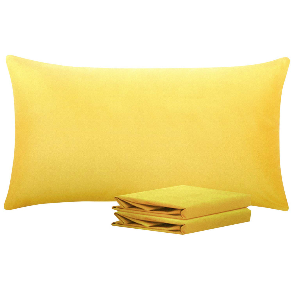 Ntbay King Pillowcase Set - 2 Pack Brushed Microfiber 20X36 Pillowcases - Soft, Wrinkle-Free, Fade-Resistant, Stain-Resistant, Y