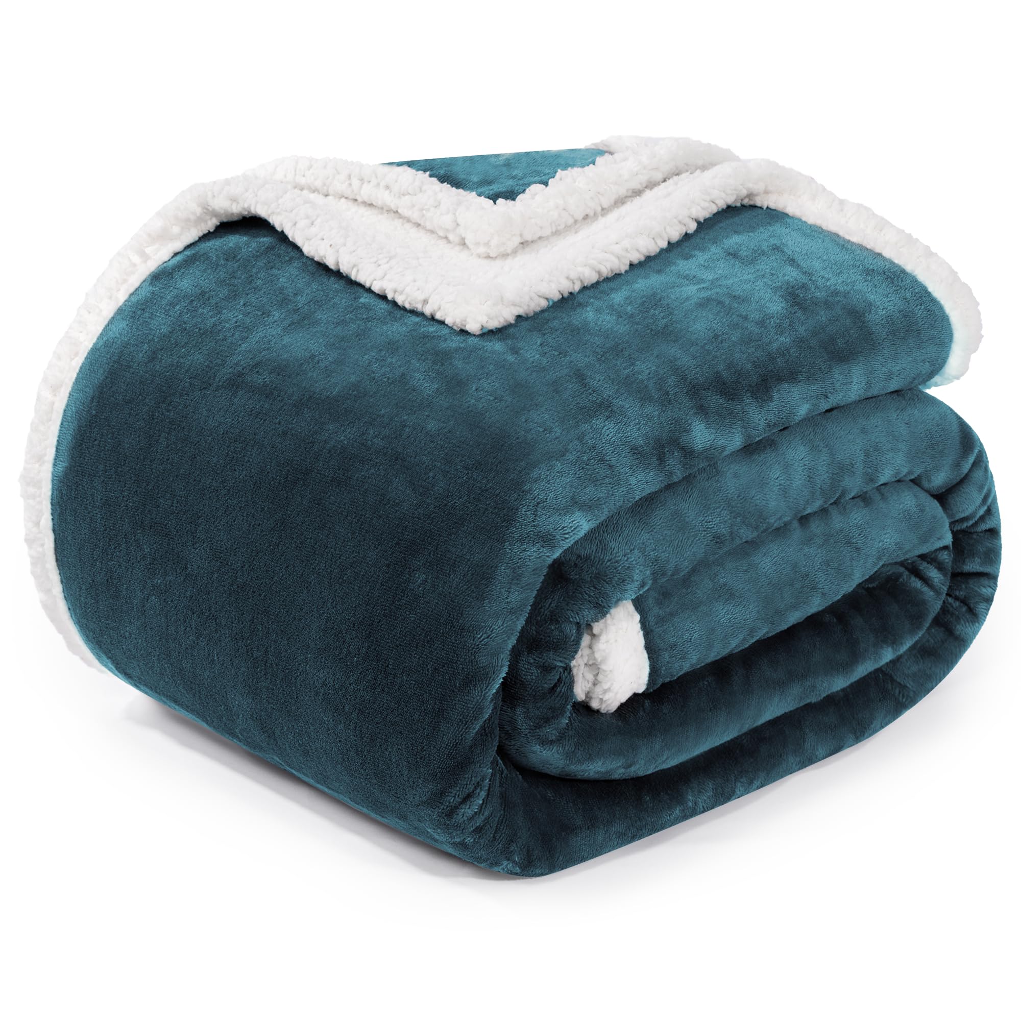 Beautex Sherpa Fleece Throw Blankets, Soft Fluffy Flannel Plush Blanket And Throw, Fuzzy Cozy Cuddle Blankets For Couch Bed Sofa
