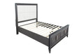 Lorraine Standard King Storage Bed, Dark Grey