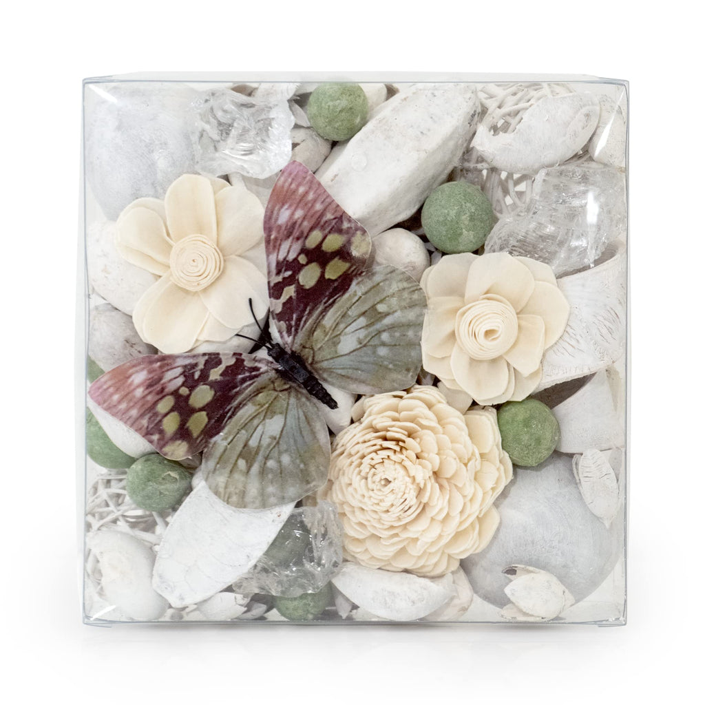 ANDALUCA Maison Box Fragrance Potpourri Decorative Vase & Bowl Filler Home D  cor (Paperwhite & Aloe)