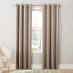 Sun Zero Barrow Energy Efficient Grommet Curtain Panel Pair