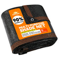Eastarp 90% Shading Rate 12 'X20 ' Black Shade Cloth,Uv Resistant Durable Mesh Tarp With Grommets&Reinforced Edges, Shade Net Us