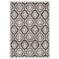Modway Kalinda Rustic Vintage Moroccan Trellis 5X8 Area Rug In Brown, Beige And Ivory