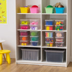 Iris Usa 5.9 Qt Plastic Stackable Storage Container Bin With Latching Lid, 20 Pack - Clear, Nestable Box Tote Closet Organization Toys School Art Supplies Shoe Shoebox