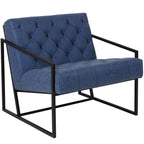 Flash Furniture Hercules Madison Series Retro Blue Leathersoft Tufted Lounge Chair