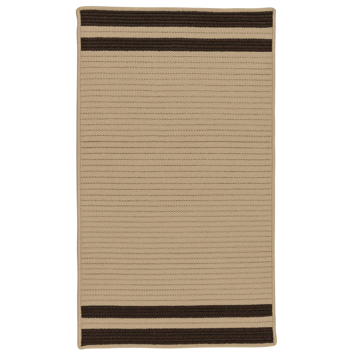 Colonial Mills Denali End Stripe Area Rug, 5X8, Mink