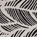 HomeRoots 7'X10' Black White Machine Woven Uv Treated Tropical Palm Leaves Indoor Outdoor Area Rug