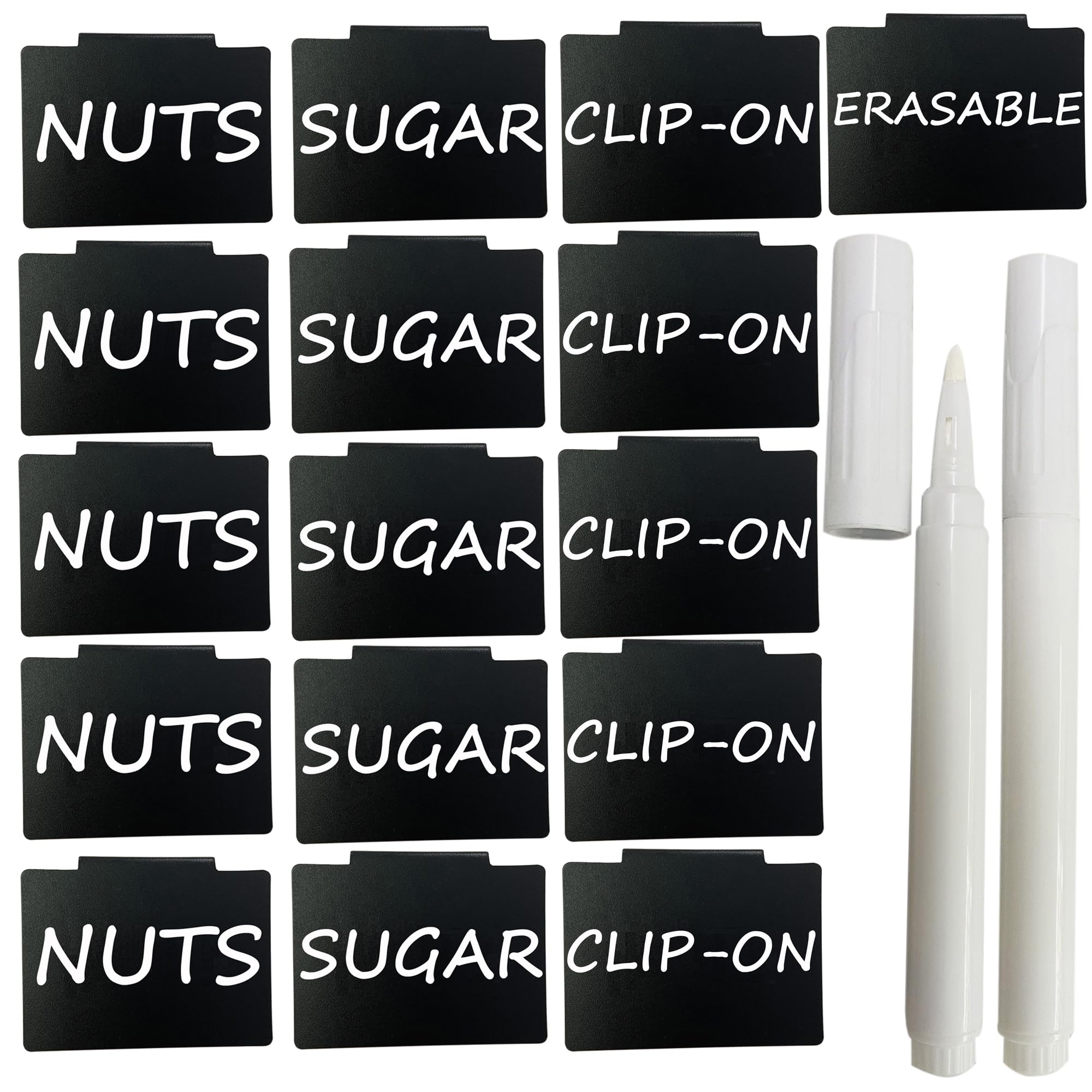 Basket Labels For Storage Bins: Plastic Basket Bin Label Clip On Tags Removable Kitchen Pantry Fabric Closet Organization Box La