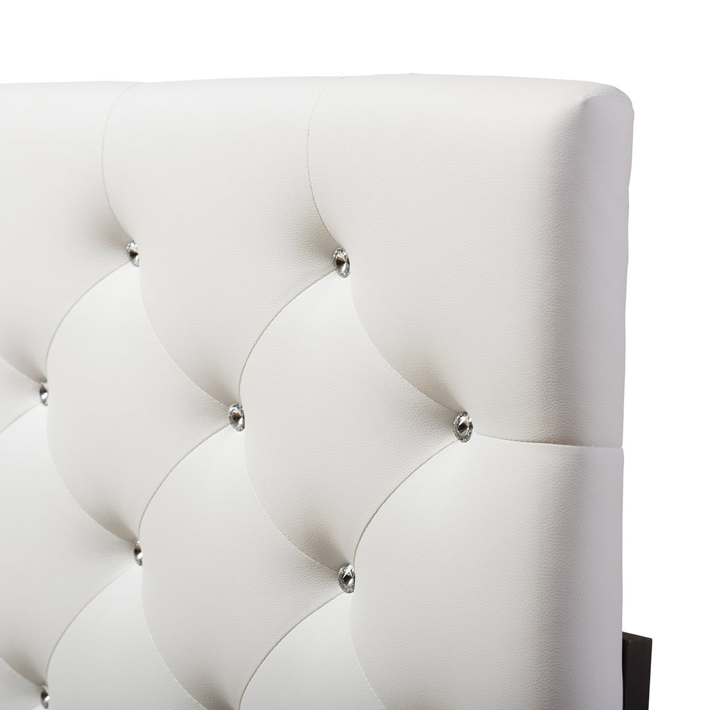 Baxton Studio Viviana Headboard, Queen, White