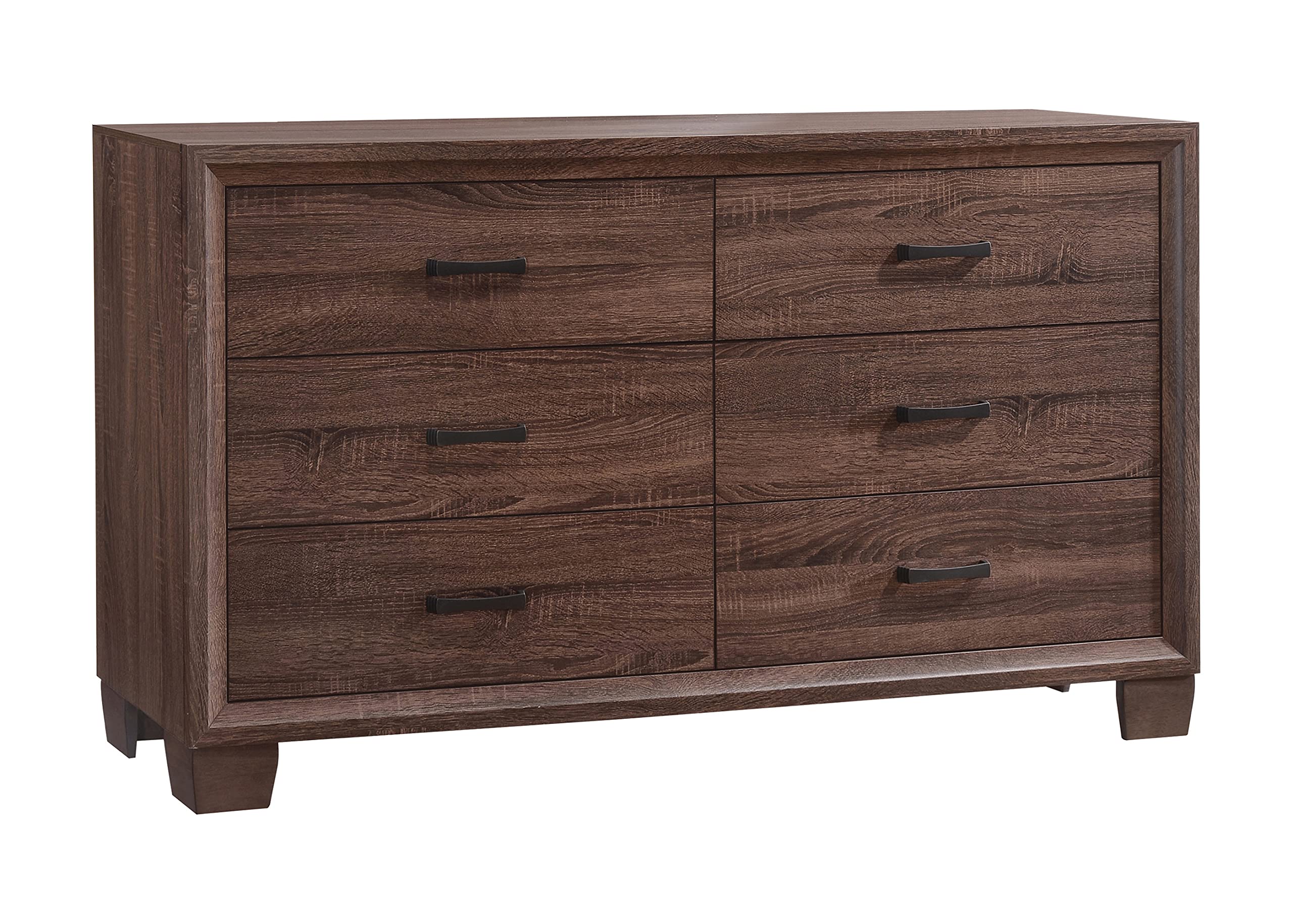 Coaster Transitional Six Drawer Dresser Brown 205323