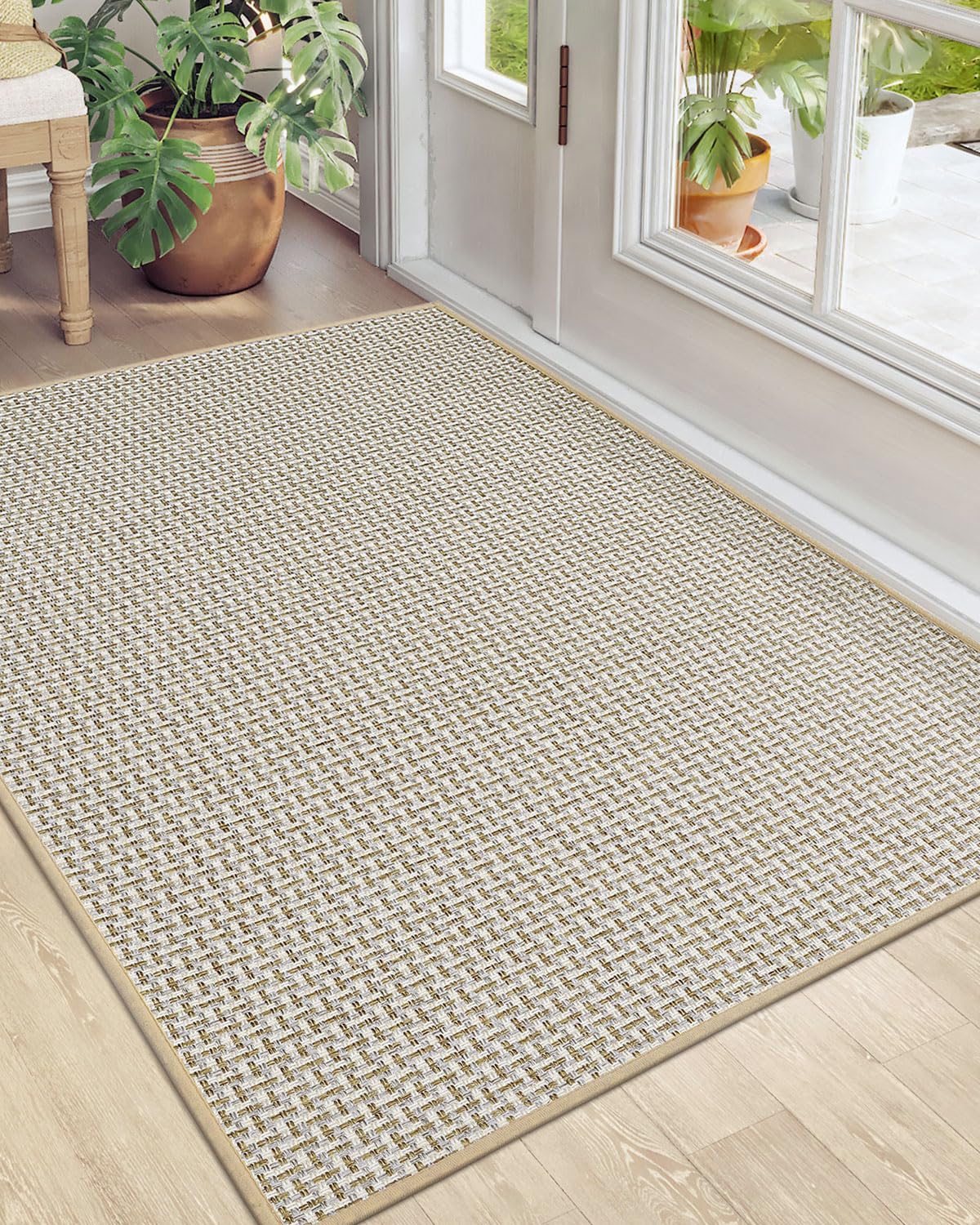 Dexi Door Mat 32'X48', Non-Slip Rubber Backing Doormats, Absorbent Thin Indoor Mats For Entryway, Washable, Captures Dirt Pati