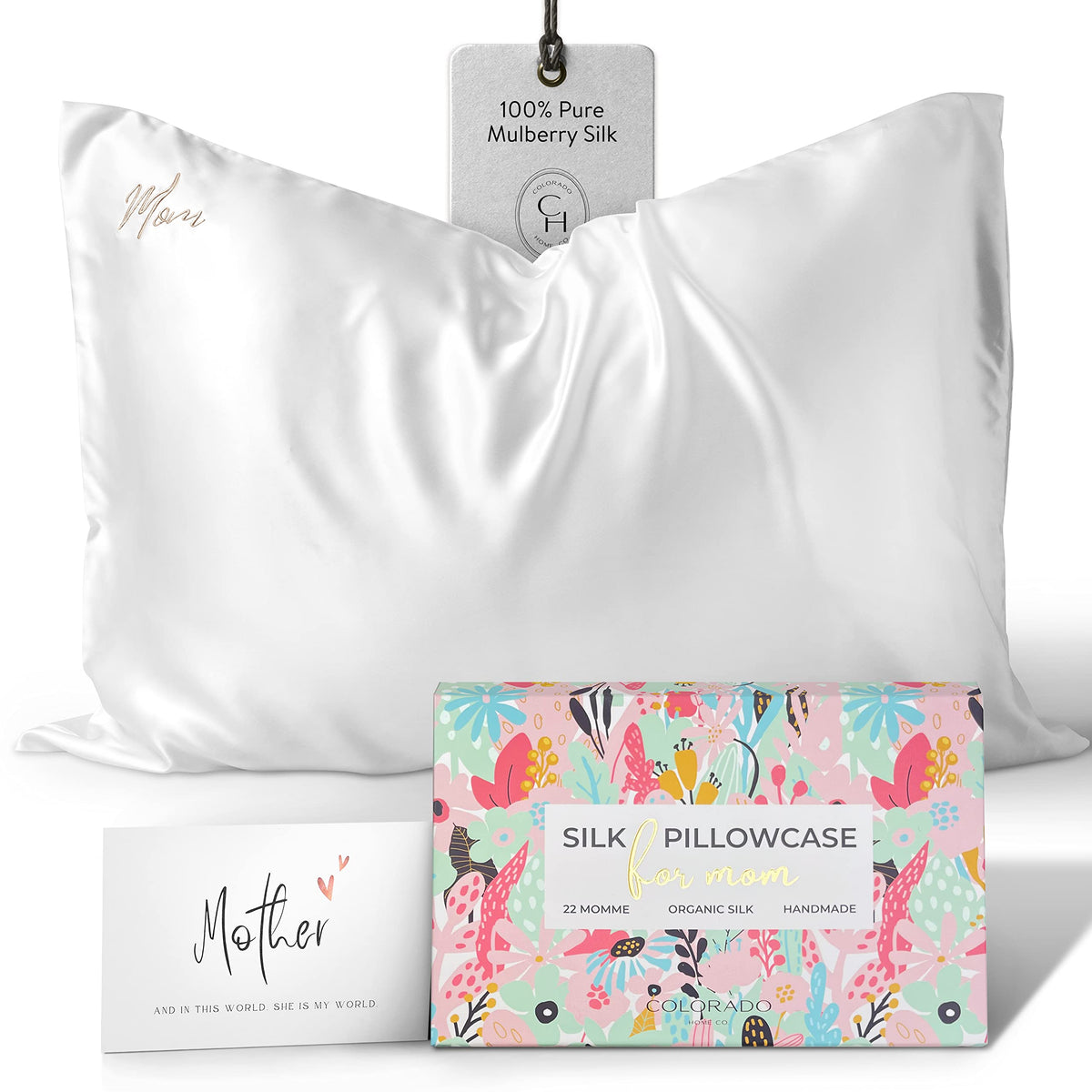 I Love You Mom Gifts For Wife, For Mom From Daughter Son, New Mom Gift-Make Moms Day/Night With Silk Pillowcase