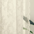 Deeprove Lace Curtains 84 Inches Long 2 Panels Set, Boho Sheer Accent Florals Embroidery Vintage Window Panel Treatment Pair Chi