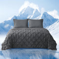 AmLie Home Elegant Pintuck Cooling Comforter, Queen Size, Cooling Blanket For Hot Sleepers,Lightweight Summer Bedding With QMax