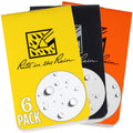 Rite In The Rain Weatherproof On The Go Wallet Notebook, 2' X 3.375', 2 Each Yellow, Black, Orange Cover, Blank Pages, 6 Pack