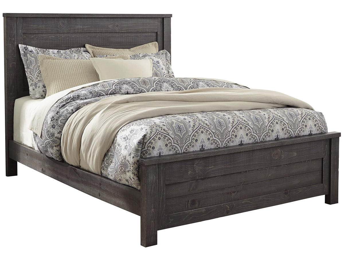 Progressive Furniture Wheaton King Panel Bed Charcoal Gray