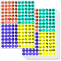 Zacool 3500 Pcs Paper Round Waterproof Price Stickers, 3/4' In Diameter, Style 1, 3500 Count, Bright Colors, Flea Market, Garag