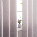 Central Park Ombre Semi Sheer Window Curtain Panel Linen Gradient Print On Rayon Blend Fabric Drapery Treatments For Living Room