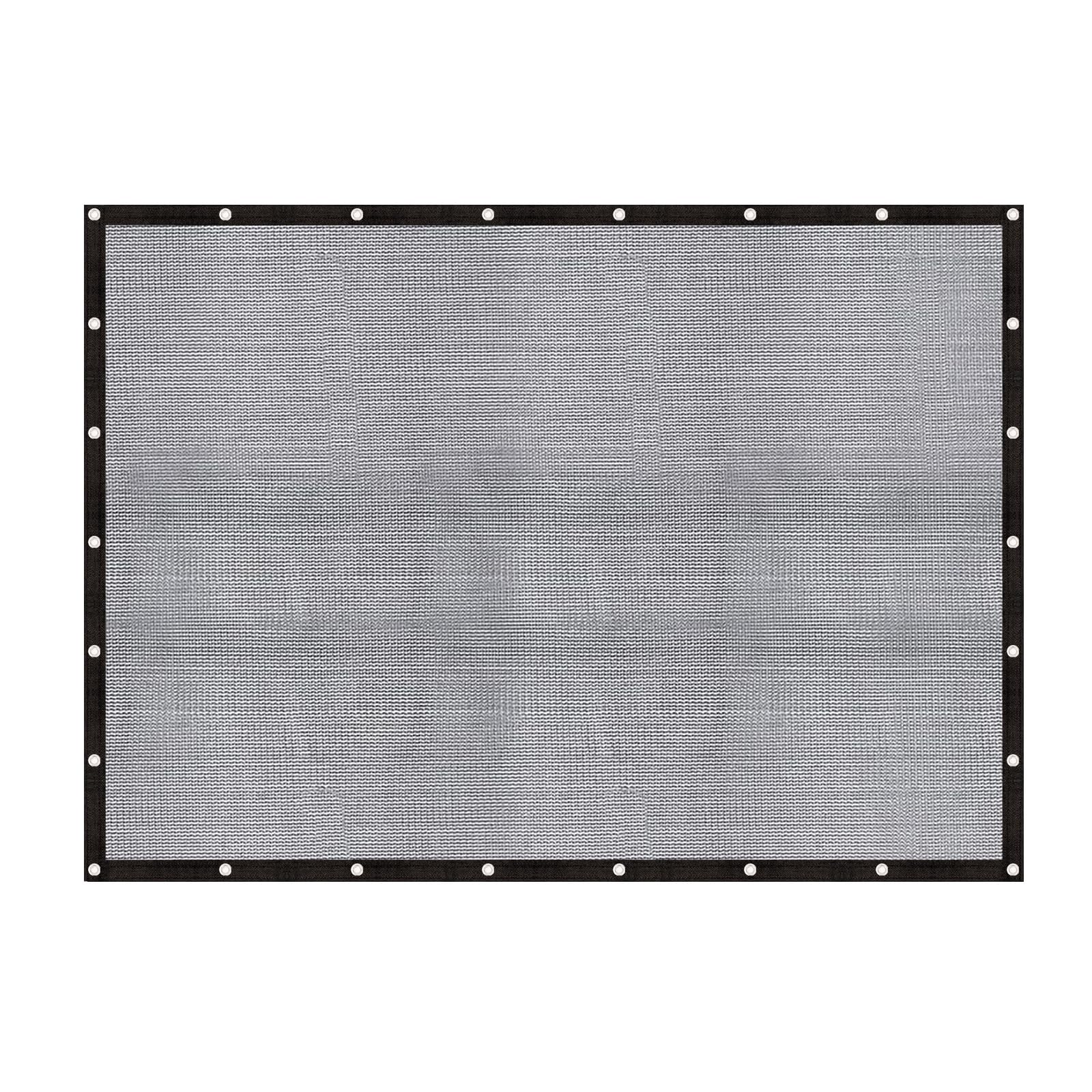Cool Area 60-70% Sun Shade Cloth 10X12Ft Mesh Tarp With Grommets Patio Screen Mesh For Canopy Garden Porch Greenhouse Pools Dump