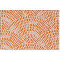 Seabreeze Sz7 Orange Coastal Rug Rectangle 5' X 7 ' 6"