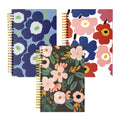 Xyark Blank Spiral Notebook Bulk, A5 Flower Unlined Journals, 100Gsm Thick Paper Travel Journal Set, Hard Cover, Plain Wirebound