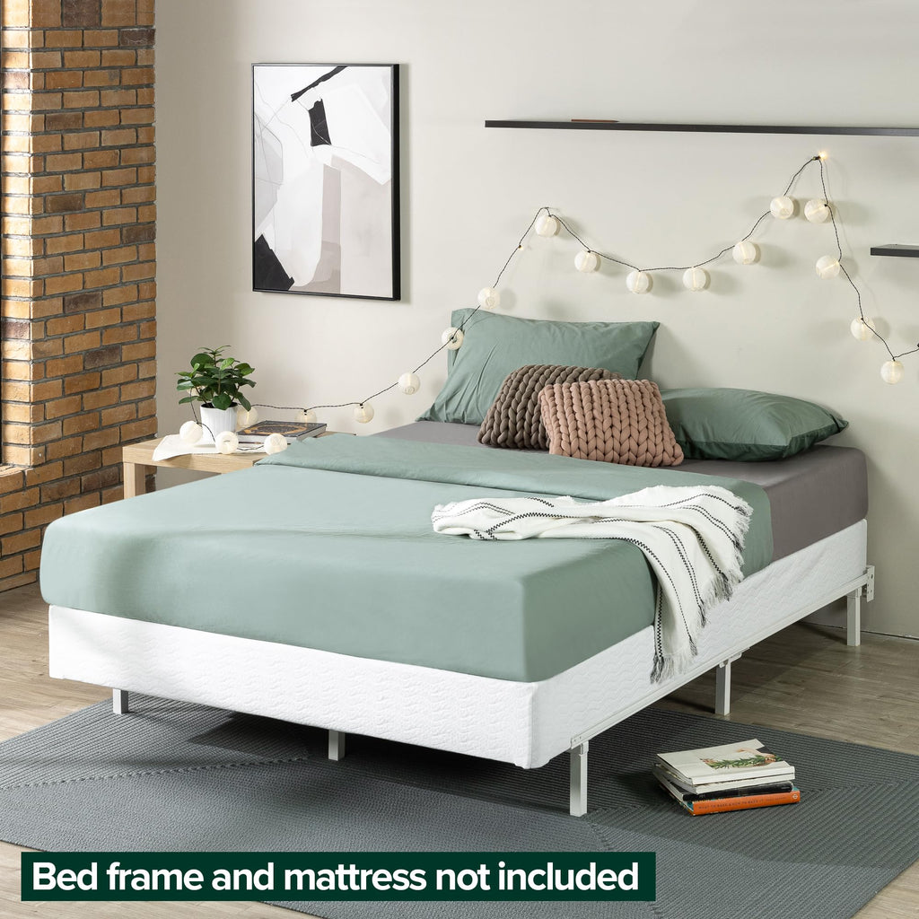 Zinus 7 Inch Metal Smart Box Spring With Quick Assembly, Mattress Foundation, Strong Metal Frame, Easy Assembly, Queen