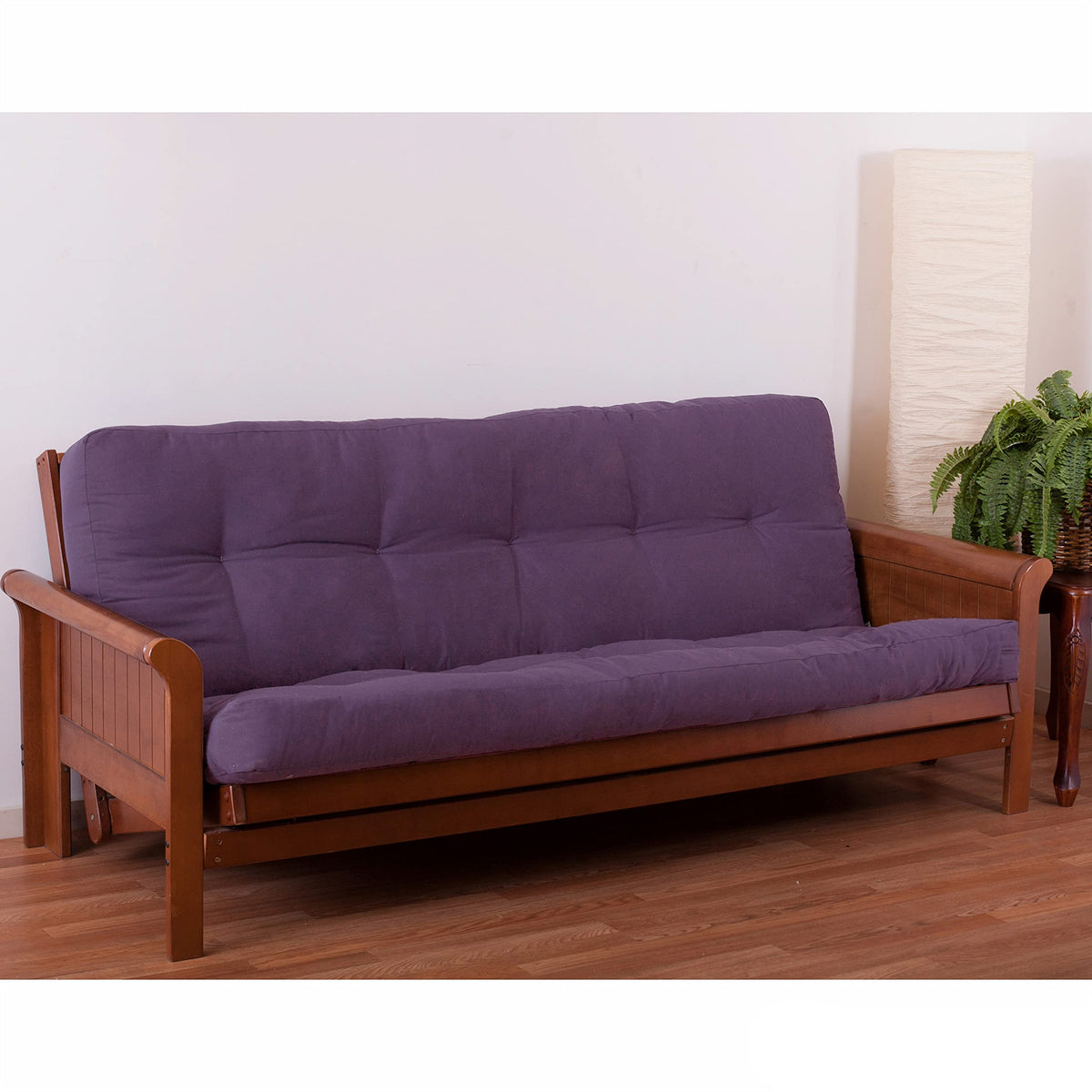 Blazing Needles Renewal 5&quot; Twill Futon Mattress, Full, Grape