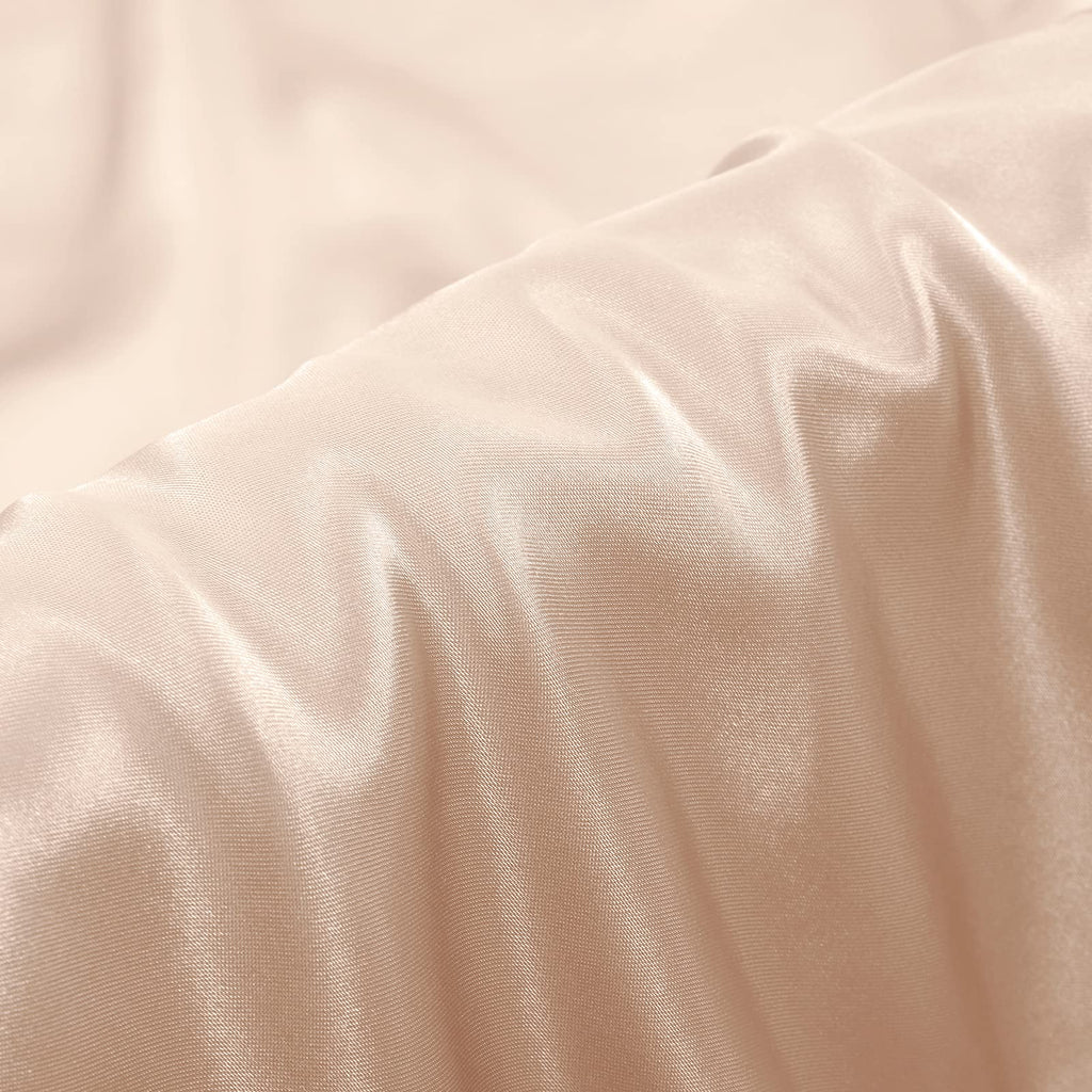 Aormenzy Beige Satin Pillowcase For Hair And Skin, Satin Pillow Cases For Women Standard Size Set Of 2 With Envelope Closure Sil
