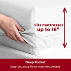 Mellanni Queen Sheets Set - 4 Pc Iconic Collection Bedding Sheets & Pillowcases - Hotel Luxury, Extra Soft, Cooling Bed Sheets -