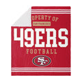 Foco San Francisco 49Ers Nfl Team Property Of Sherpa Fleece Blanket