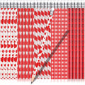 Spakon Valentine Pencils Classic Novelty Heart Stripe Pencils With Eraser Assorted Kids Pencils Valentine'S Day Party Supplies S