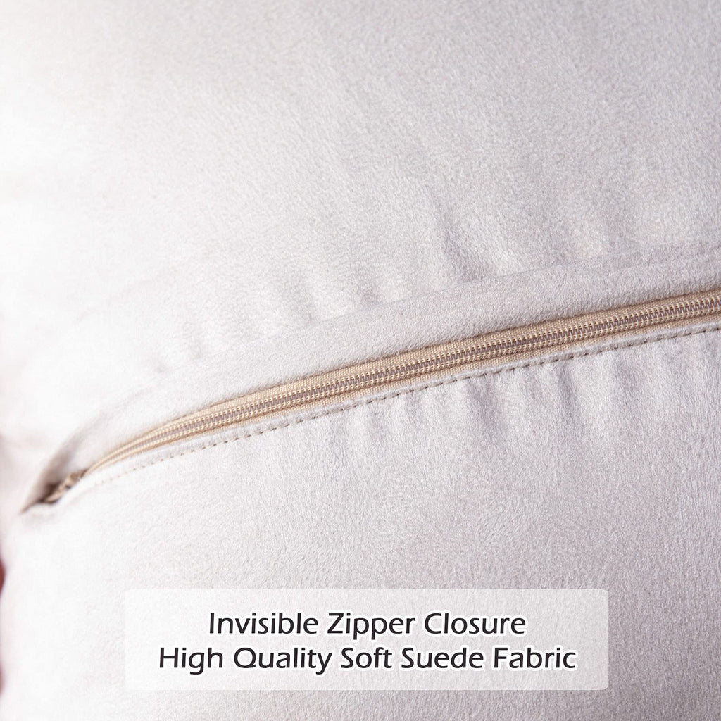 Ligicky Set Of 2 Decorative Lumbar Pillow Covers Soft Light Yellow Fluffy Throw Pillow Cover Luxury Series Rectangle Plush Pillo
