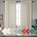 Beige Sheer Curtains 78 Inches Long 2 Panels Set For Dining Room Light Filter Lightweight Flowy Airy Semi Sheer Flax Linen Gauze
