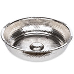 Alisveristime Traditional Turkish Bath Hammam Bowl with Authentic Motifs (440gr (15.50 oz) Made of Zinc (7.87-Inch Diameter) (Si