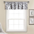 Lush Decor, Blush Gigi Valance Textured Window Kitchen Curtain