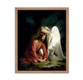 Poster Master Vintage Carl Bloch Poster - Retro Christian Print - Gift for Artist, Friend - Jesus Comforted by Angel, Gethsemane